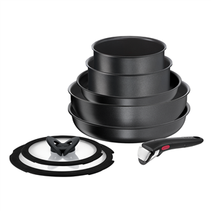 Tefal Ingenio Daily Chef, 8 предметов - Комплект кастрюль и сковородок + съемная ручка L7629242