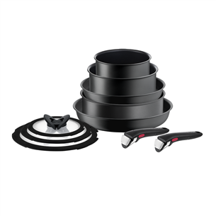 Tefal Ingenio Ultimate, 10 предметов - Комплект кастрюль и сковородок + съемная ручка