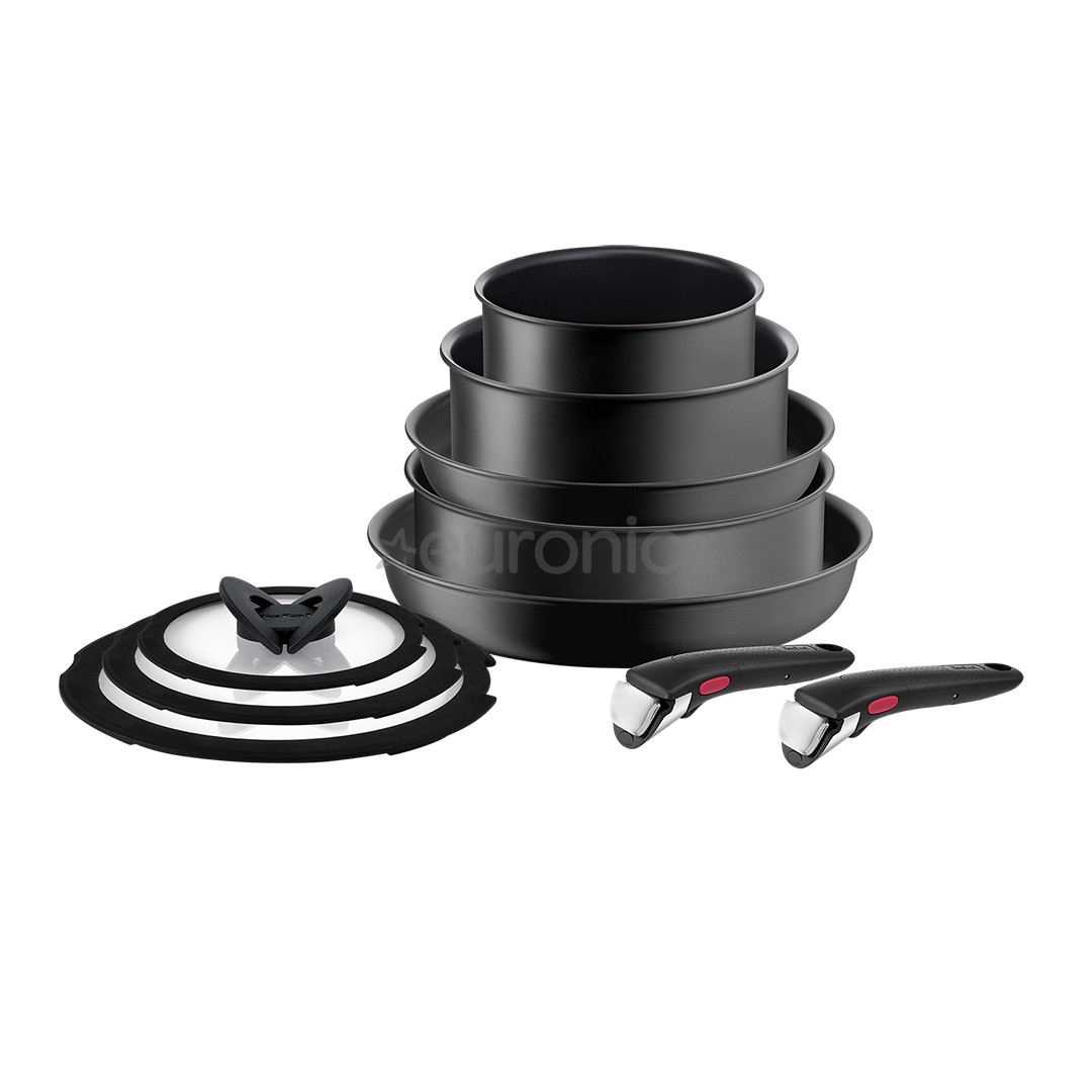 Tefal Ingenio Ultimate, 10 предметов - Комплект кастрюль и сковородок + съемная ручка