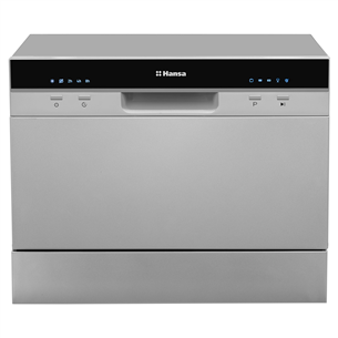 Hansa, mini, 6 place settings, silver - Free standing dishwasher ZWM556SH