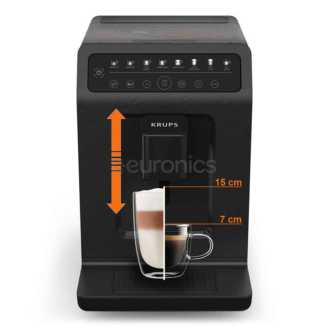 Krups Evidence Eco-Design, must - Automaatne espressomasin