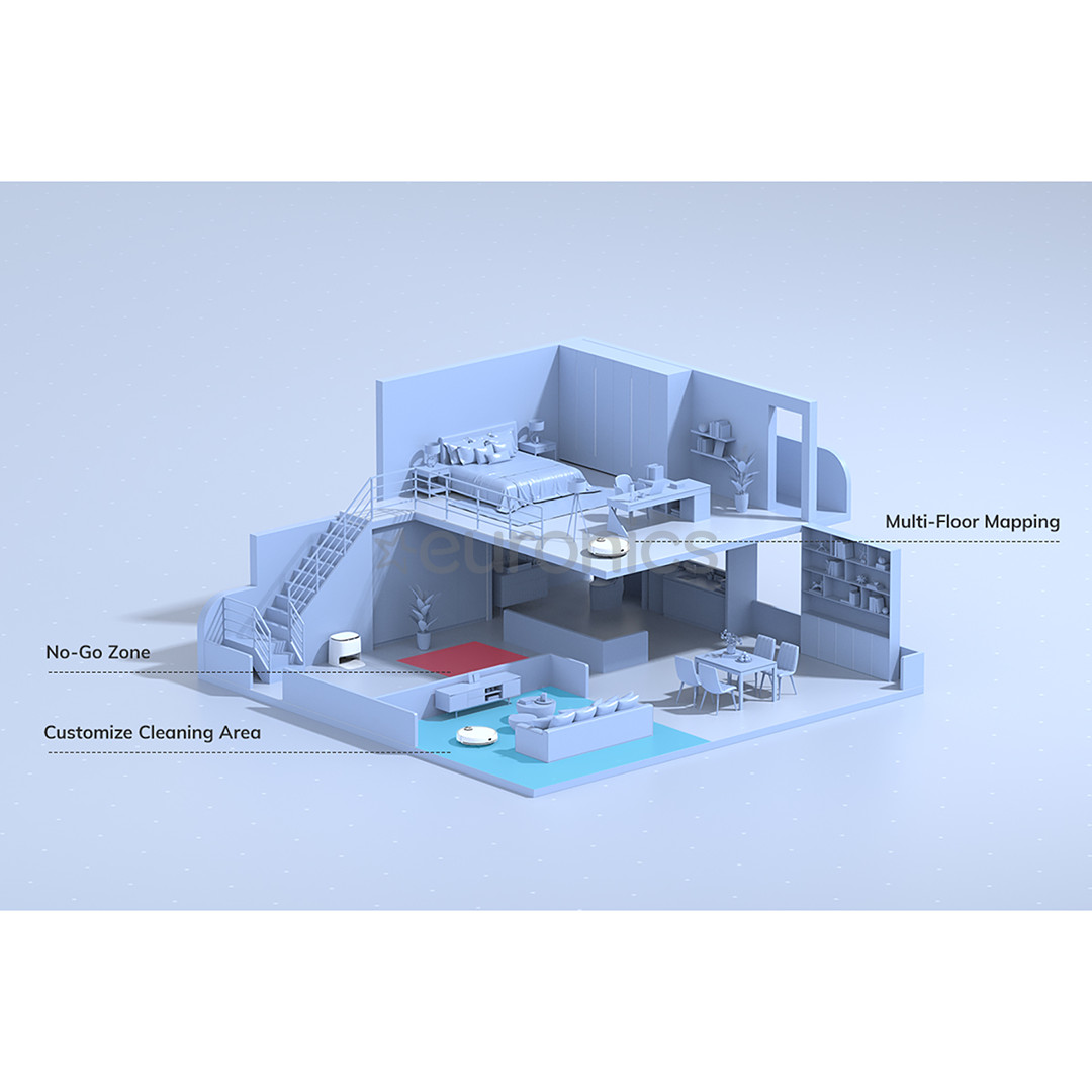 Zaco, M1s, märg- ja kuivpuhastus, valge - Robottolmuimeja