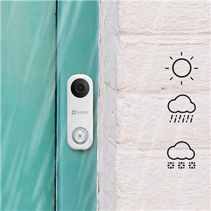 EZVIZ DB1C Kit, valge - Juhtmevaba videouksekella komplekt