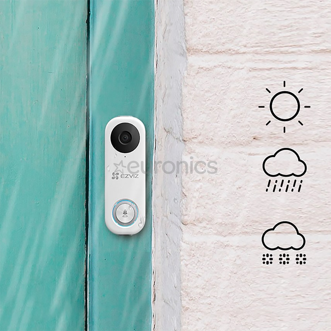 EZVIZ DB1C Kit, valge - Juhtmevaba videouksekella komplekt