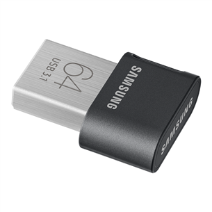 Samsung FIT Plus, USB 3.1, 64 GB, must - Mälupulk