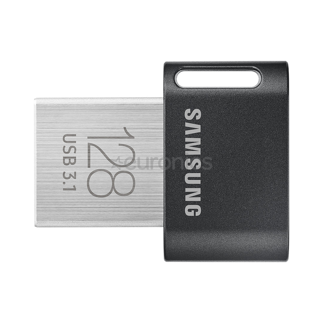 Samsung FIT Plus, USB 3.1, 128 ГБ, черный - Флеш-накопитель