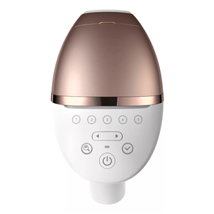 Philips Lumea IPL 9900 Series IPL, SenseIQ, белый/золотистый- Фотоэпилятор