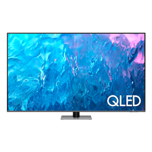 Samsung Q70C, 55'', Ultra HD, QLED, jalg keskel, hall/must - Teler