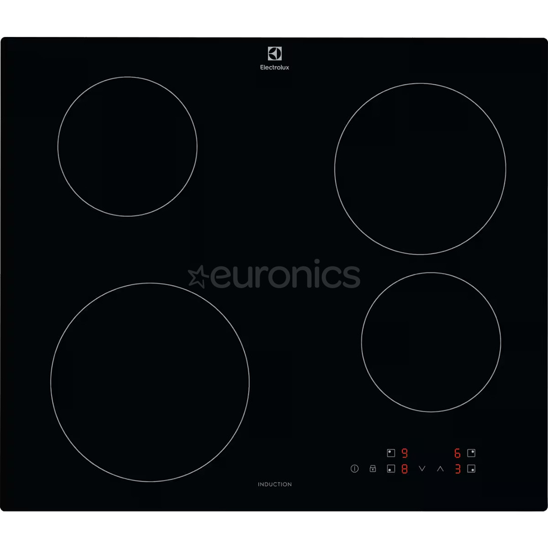 Electrolux 300 Basic, laius 59 cm, raamita, must - Integreeritav induktsioonplaat
