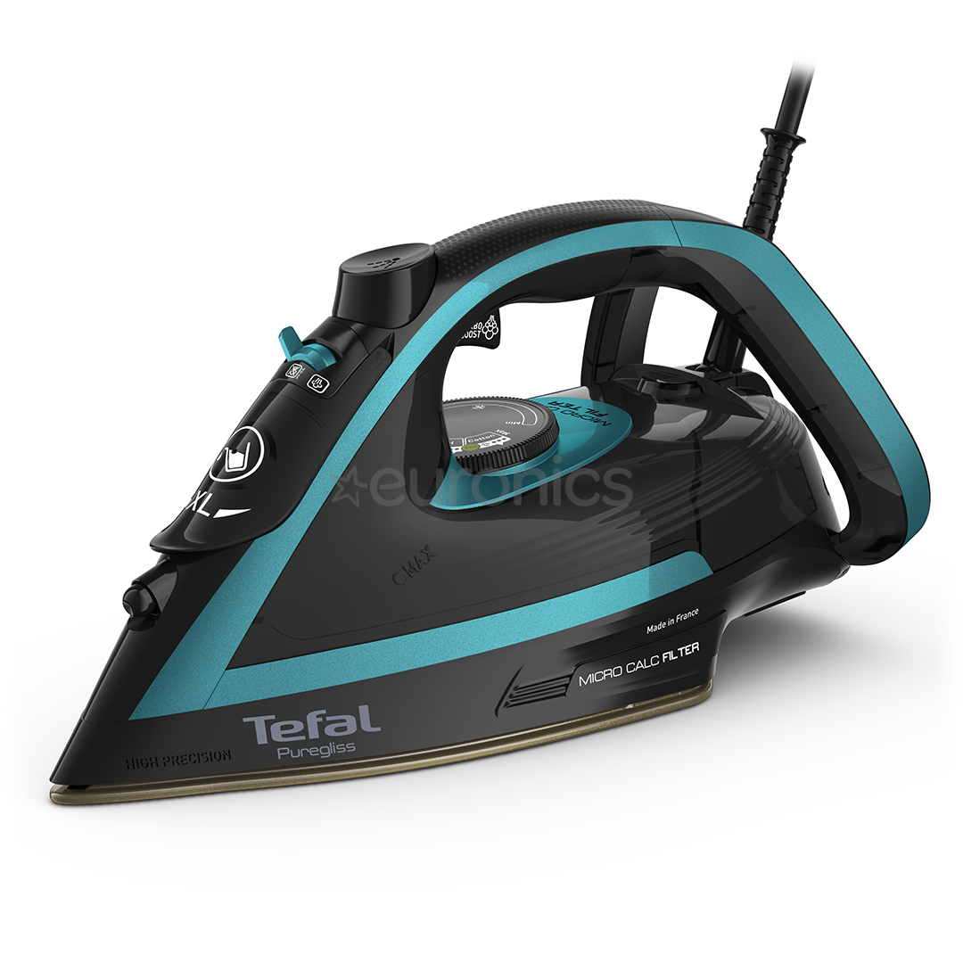 Tefal Puregliss 3000 W green black Steam iron FV8066E0 Euronics