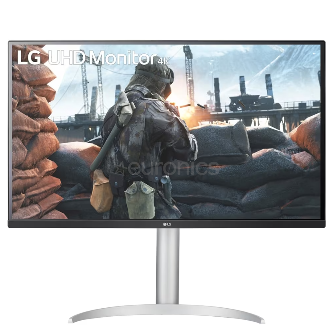 LG UltraWide 32UP55NP, 32", Ultra HD, LED VA, USB-C, white - Monitor