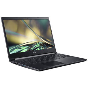 Acer Aspire 7, 15,6'', FHD, 144 Гц, Ryzen 5, 16 ГБ, 512 ГБ, RTX 3050, SWE, черный - Ноутбук