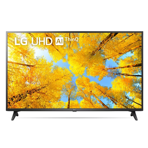 LG UQ7500, 50'', Ultra HD, LED LCD, feet stand, black - TV 50UQ75003LF.AEU