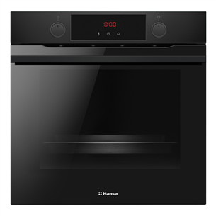 Hansa, 9 funktsiooni, 77 L, must - Integreeritav ahi