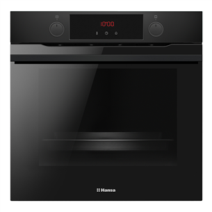 Hansa, 9 functions, 77 L, black - Built-in oven