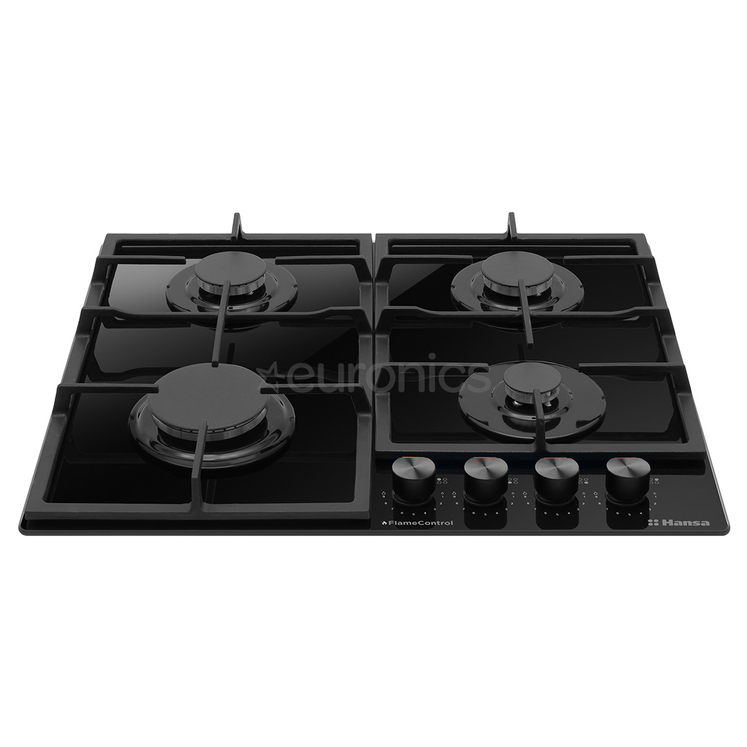 Hansa, laius 59 cm, must - Integreeritav gaasipliidiplaat