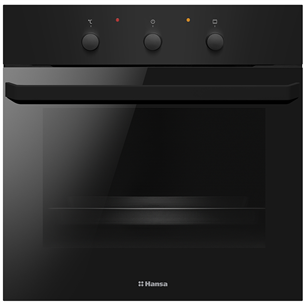 Hansa, 8 functions, 62 L, black - Built-in oven