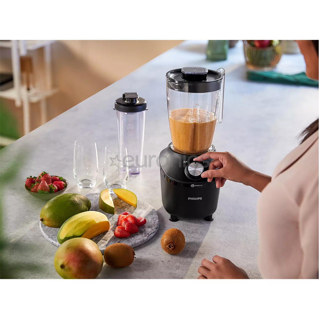 Philips 3000 Series, 600 Вт, 1,25 л, черный - Блендер
