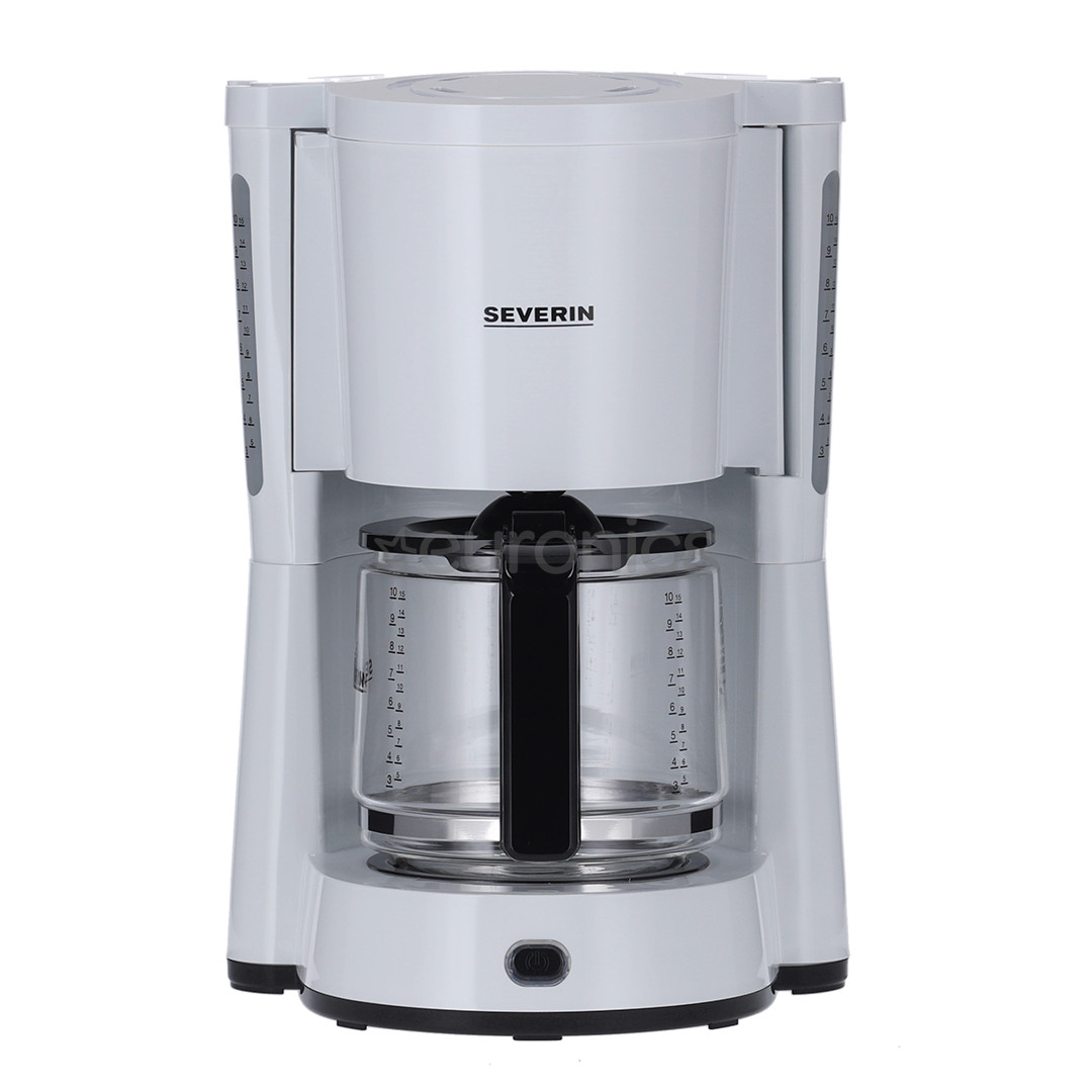 Severin, 1000 W, 10 tassi, valge - Filterkohvimasin