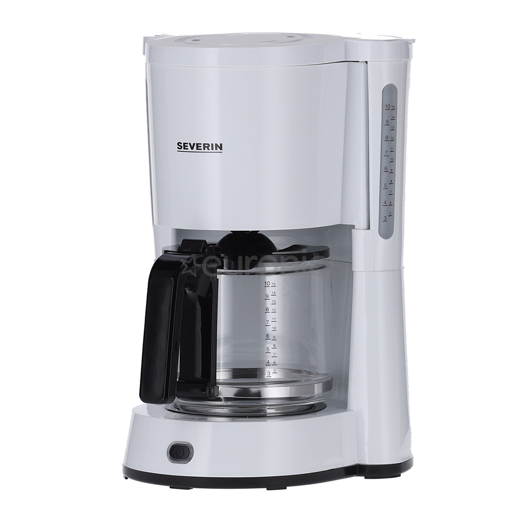 Severin, 1000 W, 10 tassi, valge - Filterkohvimasin