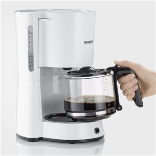 Severin, 1000 W, 10 cups, white - Filter coffee machine