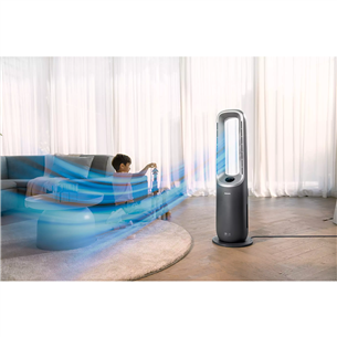 Philips Air Performer 8000, dark grey - 3-in-1 Air Purifier, Fan and Heater