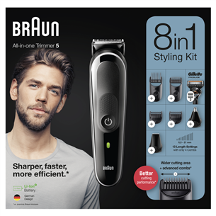 Braun, black - 8-in-1 Trimmer set