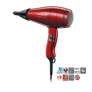 Valera Swiss Silent Jet 8500 Ionic, 2400 W, red - Hair dryer SXJ8500