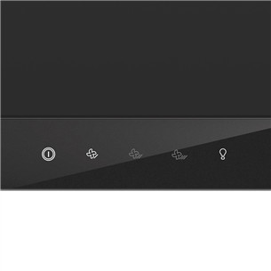 Hisense, laius 60 cm, 450 m³/h, must - Integreeritav õhupuhasti