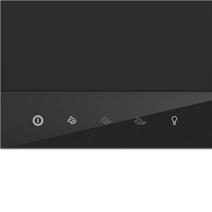 Hisense, laius 60 cm, 450 m³/h, must - Integreeritav õhupuhasti