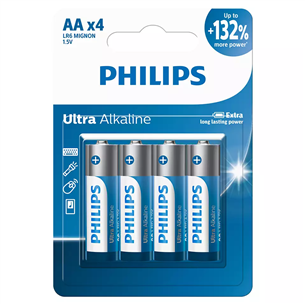 Philips Ultra Alkaline, AA, 4 tk - Patarei LR6E4B/10