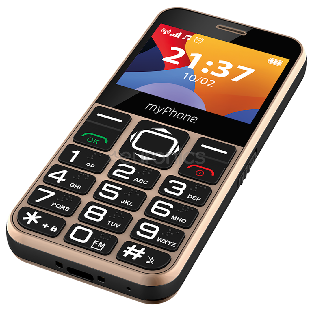 myPhone Halo 3, kuldne - Mobiiltelefon