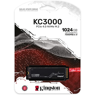 Kingston KC3000, M.2 2280, PCIe 4 x 4 NVMe, 1024 GB - SSD