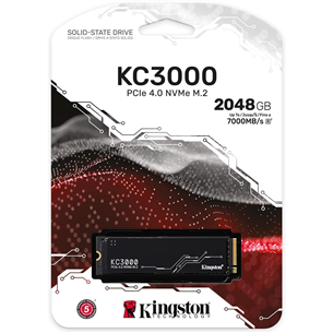 Kingston KC3000, M.2 2280, PCIe 4 x 4 NVMe, 2048 ГБ - SSD