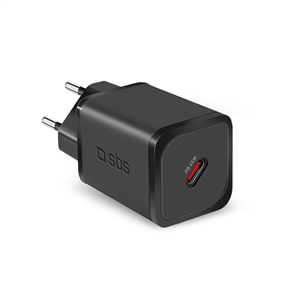 SBS Mini Wall Charger, USB-C, 45 Вт, черный - Адаптер питания