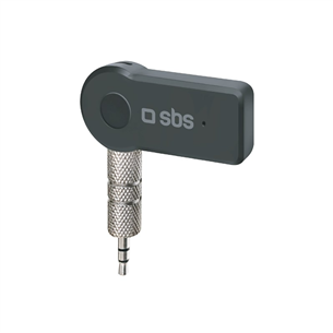 SBS Wireless receiver, 3,5 mm, Bluetooth, must - Juhtmevaba vastuvõtja