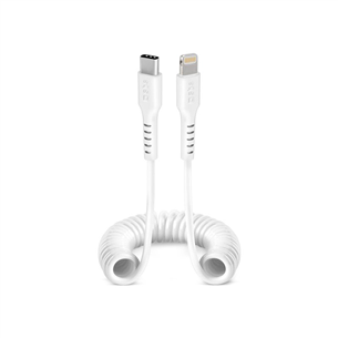 SBS Charging Data Cable, USB-C - Lightning, valge - Kaabel