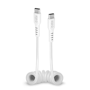 SBS Charging Data Cable, USB-C - USB-C, white - Cable