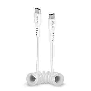 SBS Charging Data Cable, USB-C - USB-C, белый - Кабель TECABLETYPCCS1W