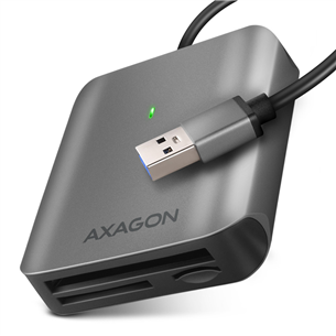 AXAGON CRE-S3 SuperSpeed USB-A UHS-II Reader, tumehall - Mälukaardilugeja CRE-S3