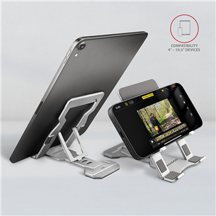 AXAGON STND-M, gray - Smartphone and tablet stand