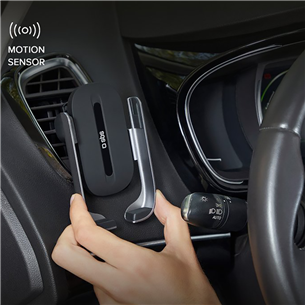 SBS, 15 W, must - Juhtmevaba laadija / telefonihoidja autosse