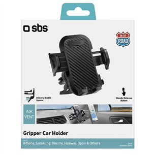 SBS, air vent clip, black - Smartphone car mount