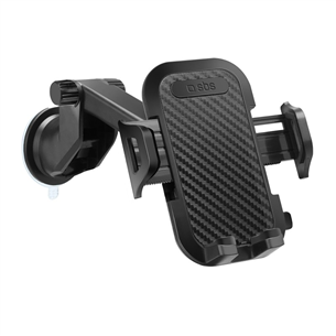 SBS, suction cup, black - Smartphone car mount TEHWSUPWIND