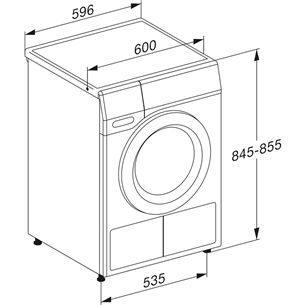 Miele EcoSpeed & Steam, 9 kg, sügavus 63,6 cm - Pesukuivati