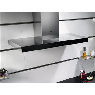 AEG, 720 m³/h, width 90 cm, inox - Cooker Hood