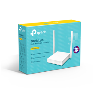 TP-Link TL-WR844N, 300 Мбит/с, белый - WiFi-роутер