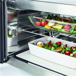 Caso MG 20 Cube Ceramic, 20 L, silver - Microwave oven with grill