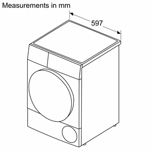 Bosch Seeria 8, soojuspump, 9 kg, sügavus 61,3 cm - Pesukuivati