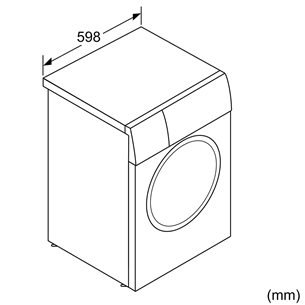 Bosch Seeria 8, 10 kg, sügavus 59 cm, 1600 p/min - Eestlaetav pesumasin